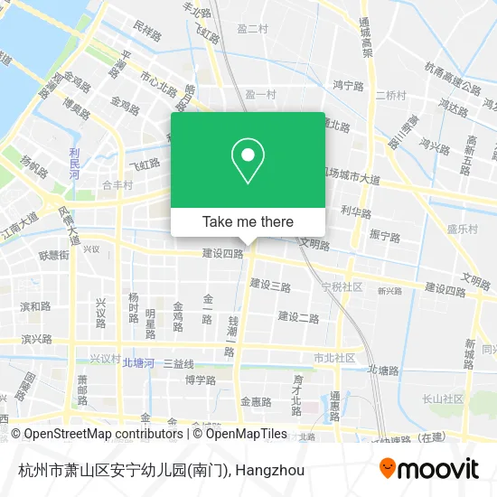 杭州市萧山区安宁幼儿园(南门) map