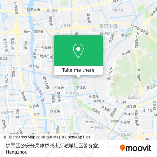 拱墅区公安分局康桥派出所独城社区警务室 map