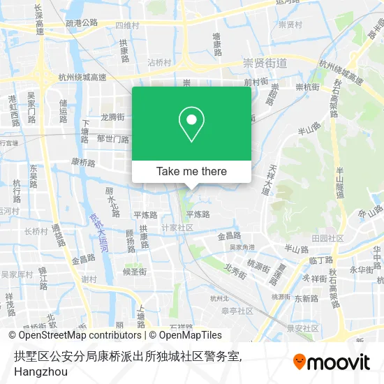 拱墅区公安分局康桥派出所独城社区警务室 map