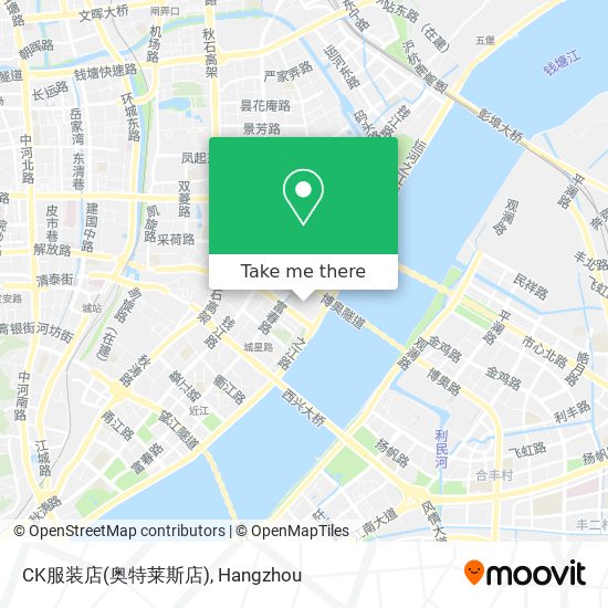 CK服装店(奥特莱斯店) map