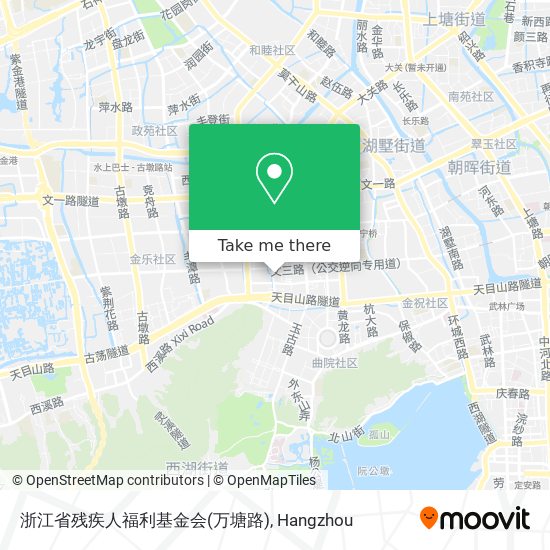 浙江省残疾人福利基金会(万塘路) map