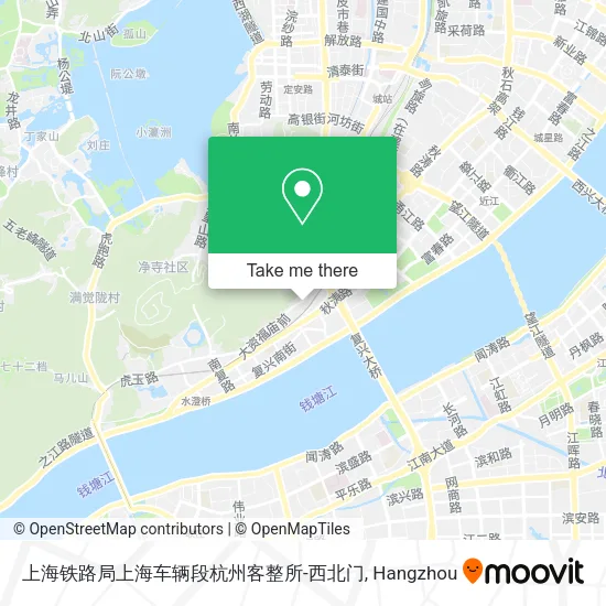 上海铁路局上海车辆段杭州客整所-西北门 map