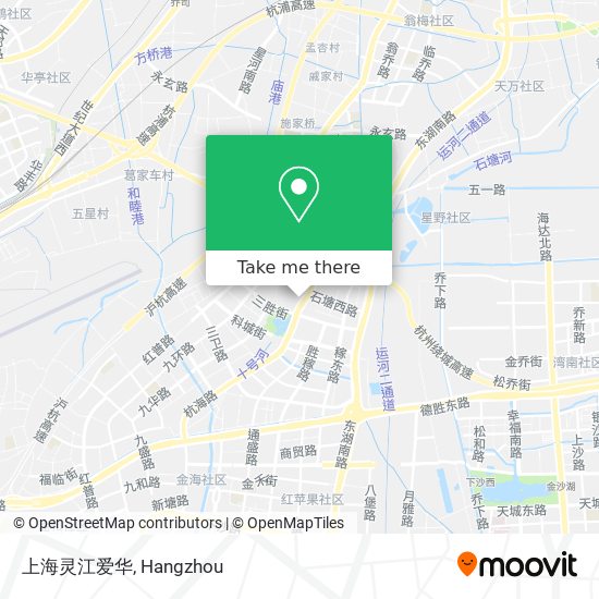 上海灵江爱华 map