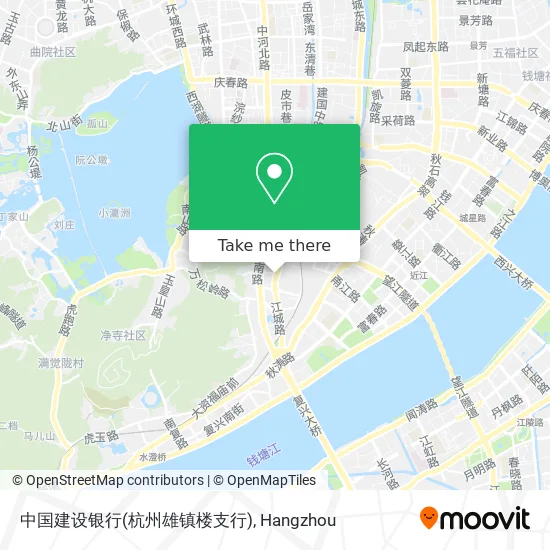 中国建设银行(杭州雄镇楼支行) map