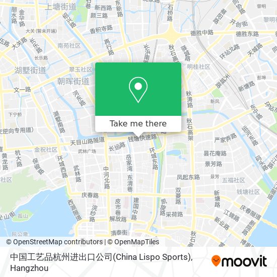 中国工艺品杭州进出口公司(China Lispo Sports) map