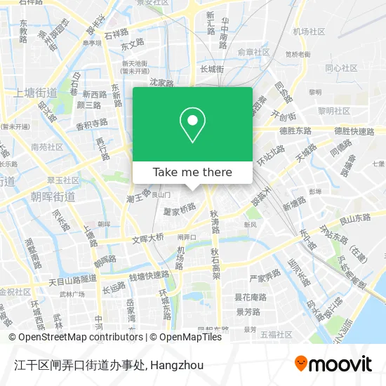 江干区闸弄口街道办事处 map