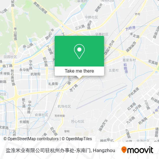 盐淮米业有限公司驻杭州办事处-东南门 map