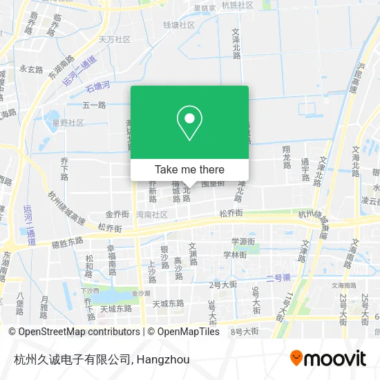 杭州久诚电子有限公司 map