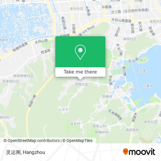 灵运阁 map