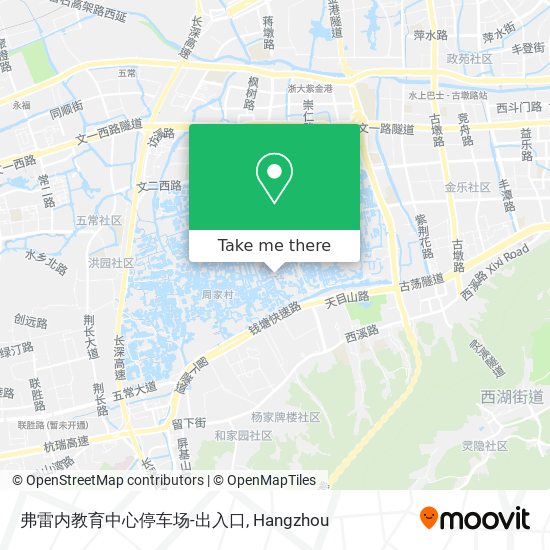 弗雷内教育中心停车场-出入口 map