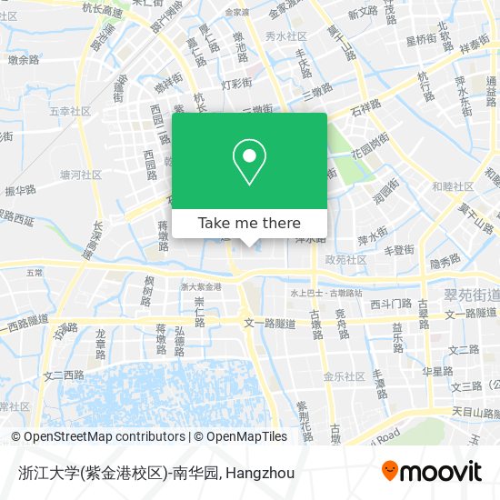 浙江大学(紫金港校区)-南华园 map