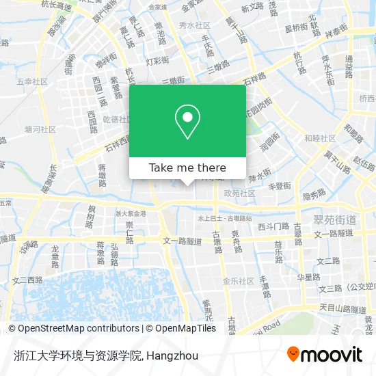 浙江大学环境与资源学院 map