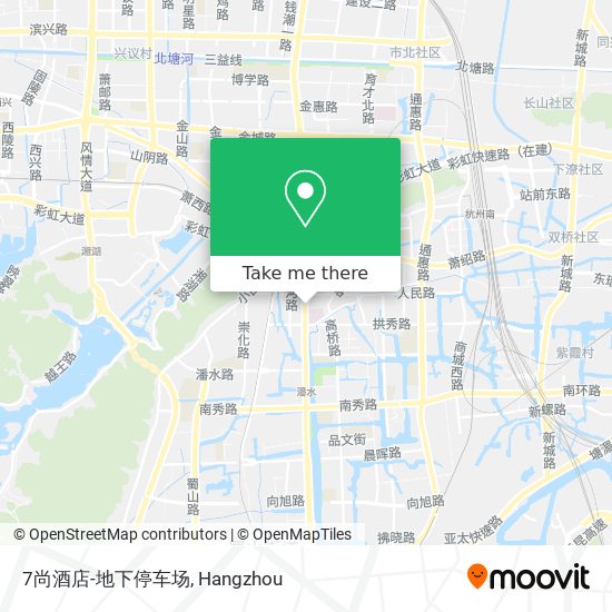 7尚酒店-地下停车场 map