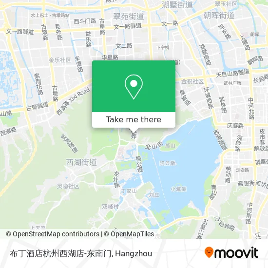布丁酒店杭州西湖店-东南门 map