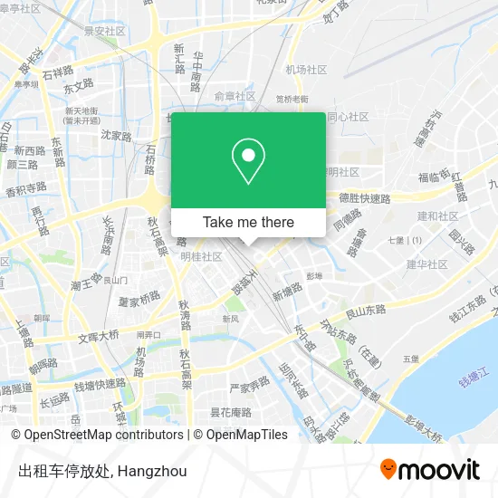 出租车停放处 map