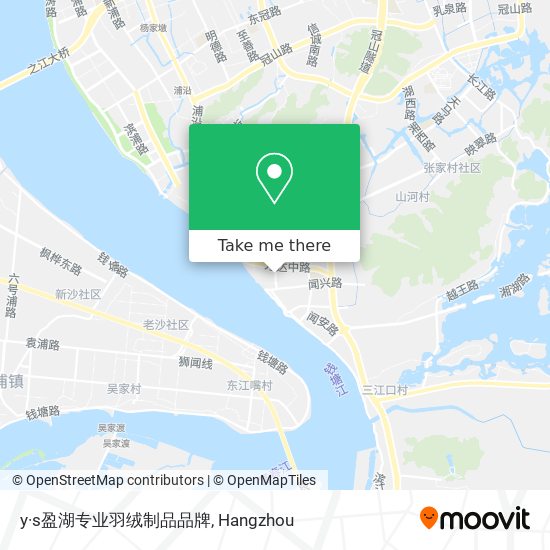 y·s盈湖专业羽绒制品品牌 map