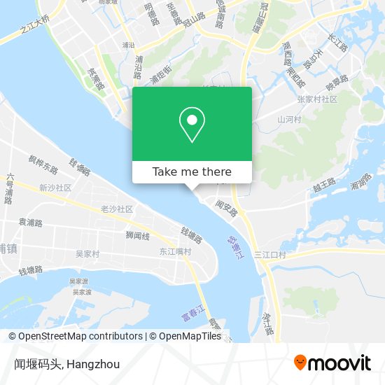 闻堰码头 map