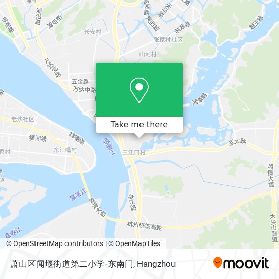 萧山区闻堰街道第二小学-东南门 map