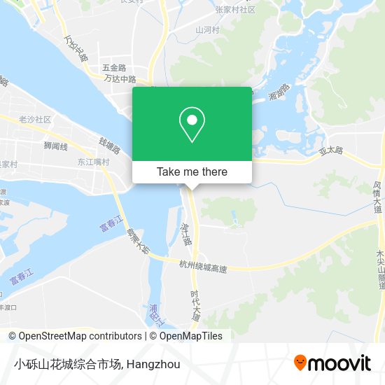 小砾山花城综合市场 map