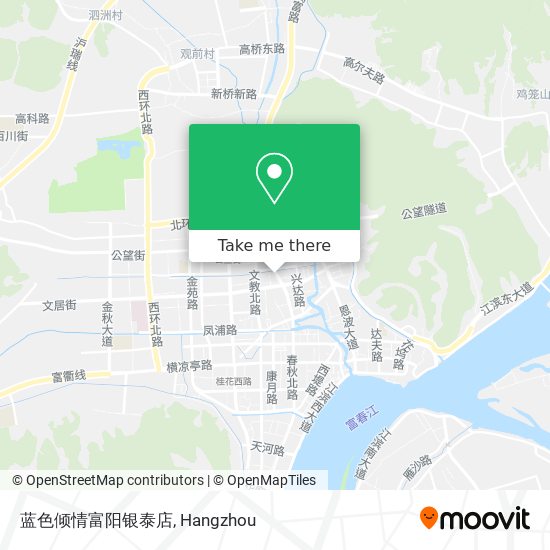 蓝色倾情富阳银泰店 map
