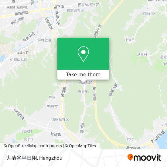 大清谷半日闲 map