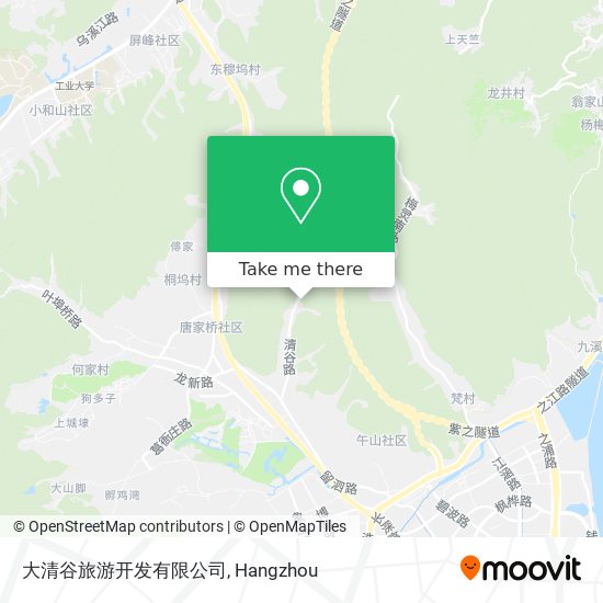 大清谷旅游开发有限公司 map