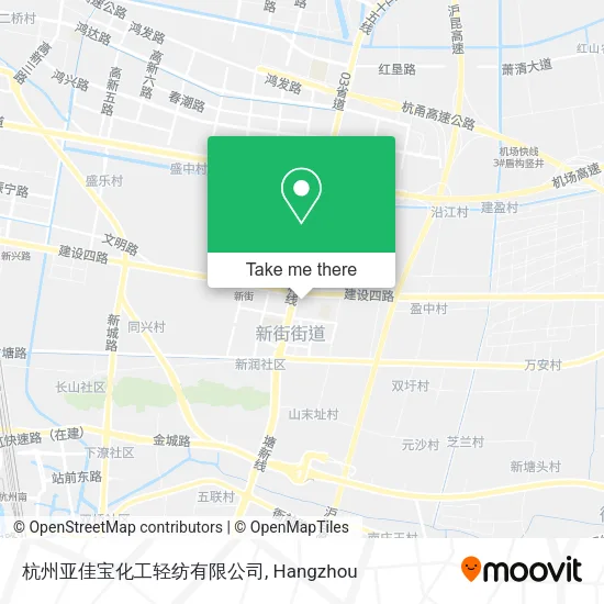 杭州亚佳宝化工轻纺有限公司 map