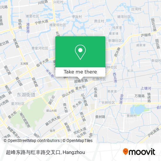 超峰东路与红丰路交叉口 map