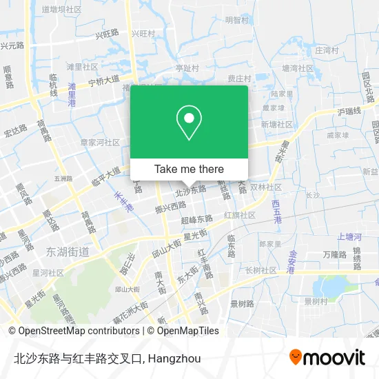 北沙东路与红丰路交叉口 map