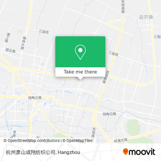杭州萧山成翔纺织公司 map