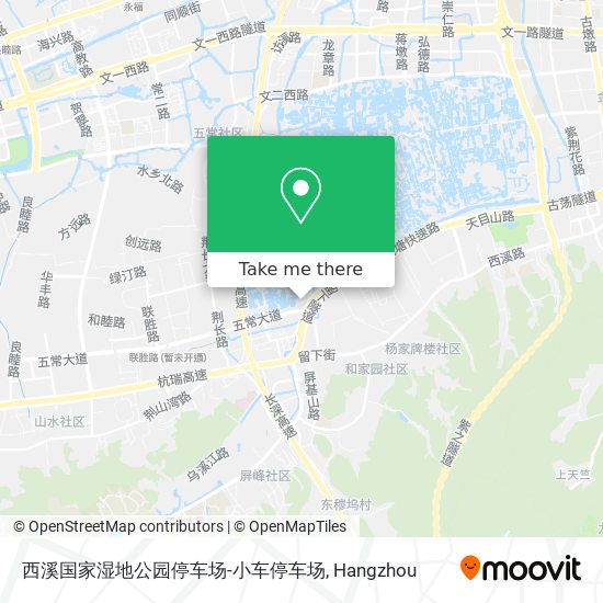 西溪国家湿地公园停车场-小车停车场 map