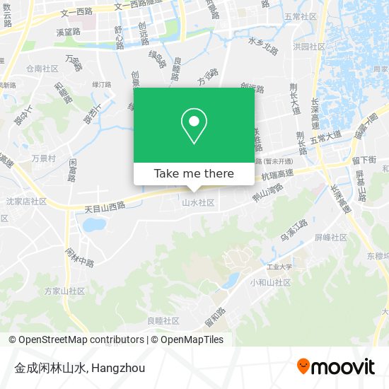 金成闲林山水 map