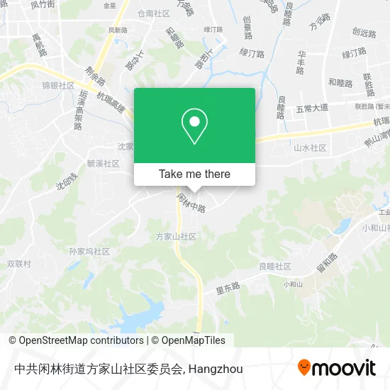 中共闲林街道方家山社区委员会 map