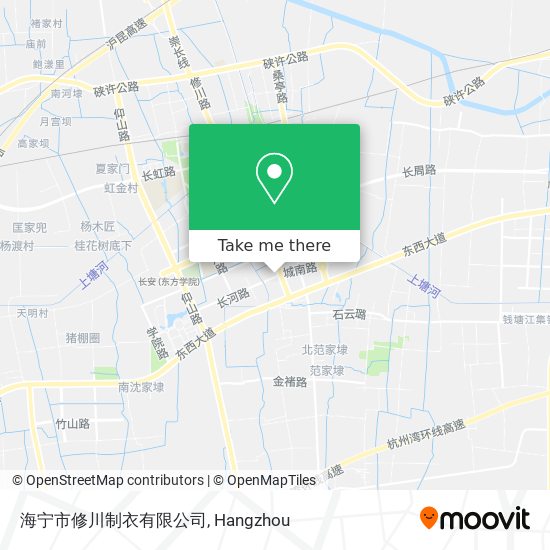 海宁市修川制衣有限公司 map