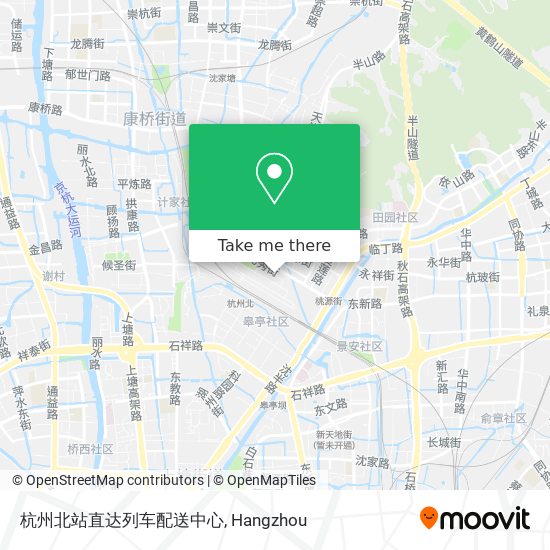 杭州北站直达列车配送中心 map