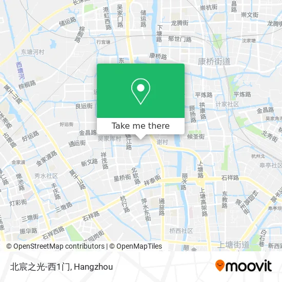 北宸之光-西1门 map