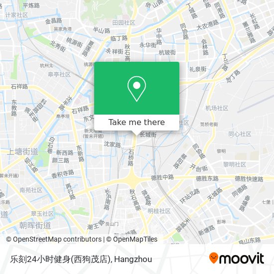 乐刻24小时健身(西狗茂店) map