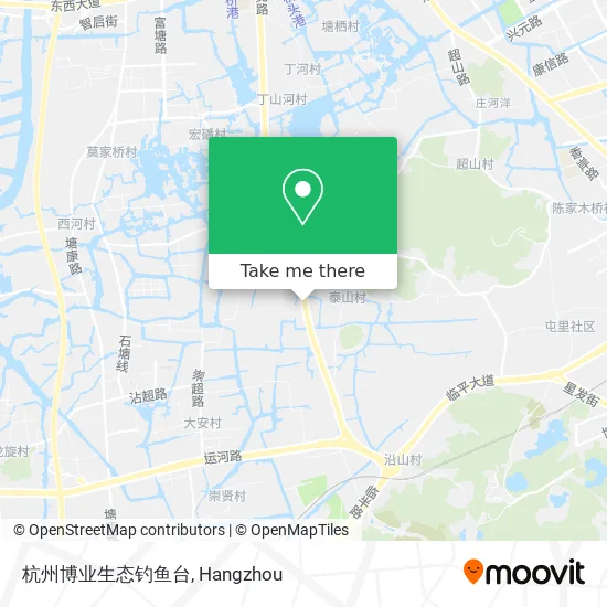 杭州博业生态钓鱼台 map