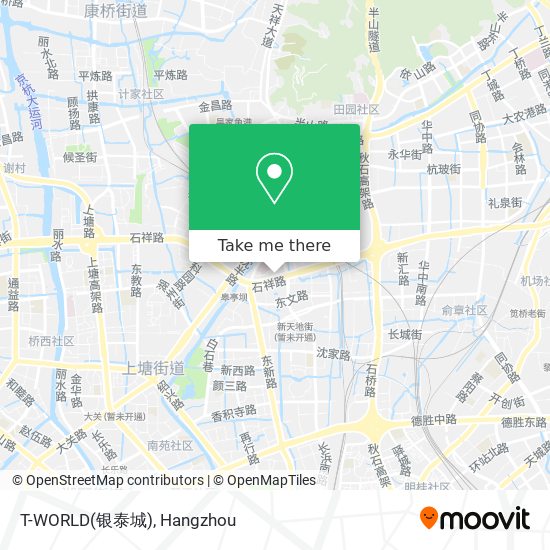 T-WORLD(银泰城) map
