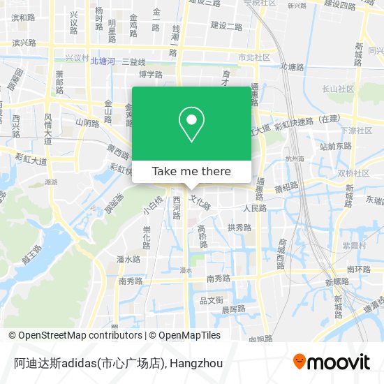 阿迪达斯adidas(市心广场店) map