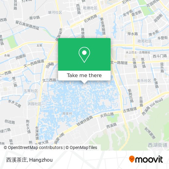 西溪茶庄 map