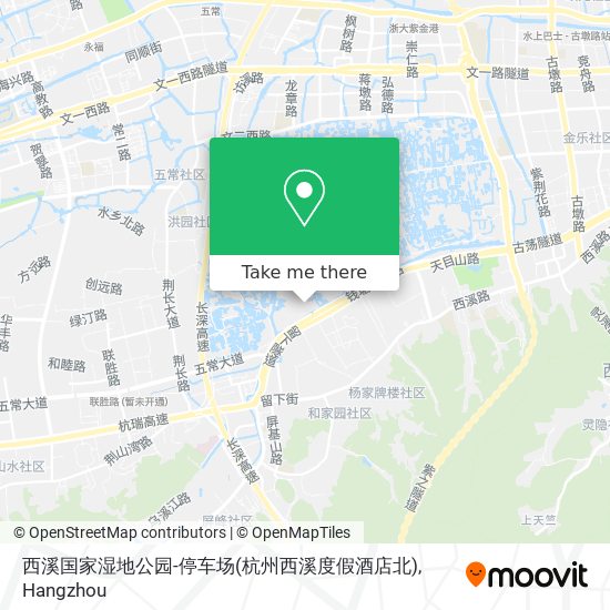 西溪国家湿地公园-停车场(杭州西溪度假酒店北) map
