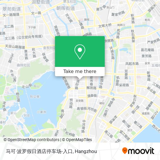 马可·波罗假日酒店停车场-入口 map