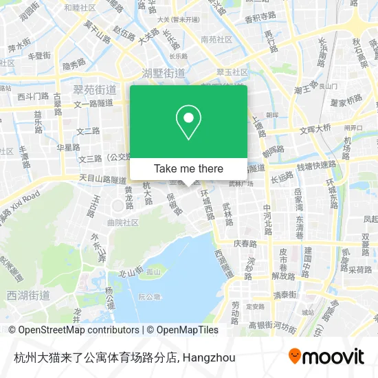 杭州大猫来了公寓体育场路分店 map