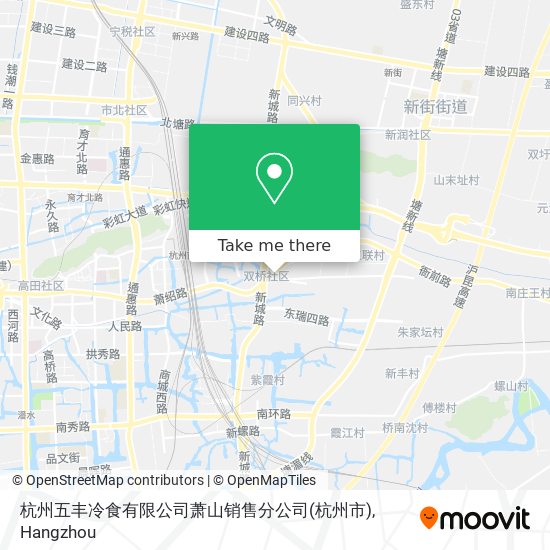 杭州五丰冷食有限公司萧山销售分公司(杭州市) map