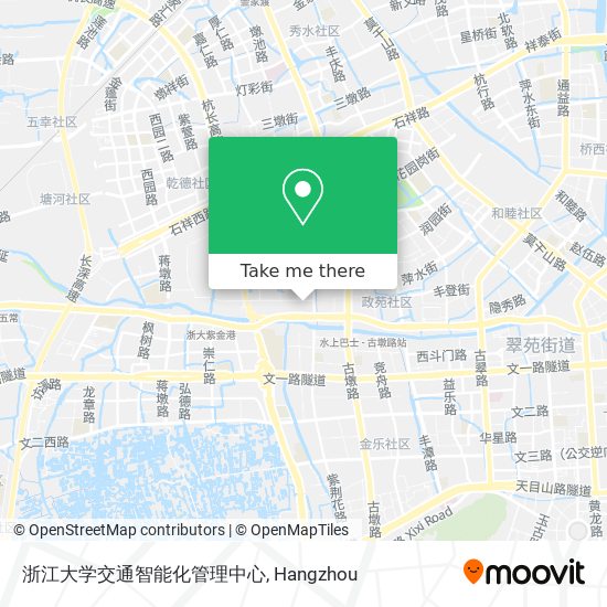 浙江大学交通智能化管理中心 map