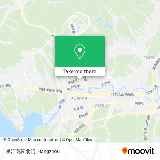 星汇花园北门 map