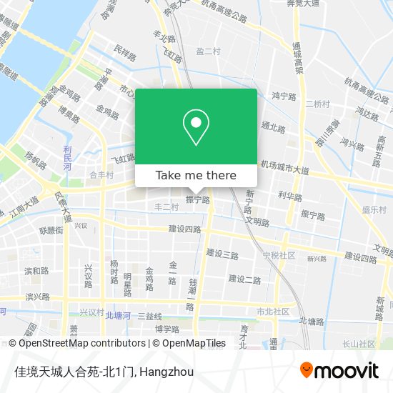 佳境天城人合苑-北1门 map