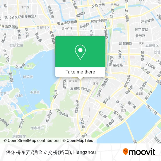 保佑桥东弄/涌金立交桥(路口) map
