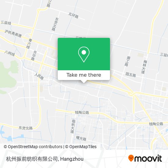 杭州振前纺织有限公司 map